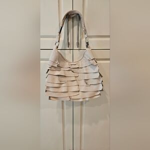 Rare Find: Vintage YSL Saint Tropez Leather Ruffle shoulder Bag